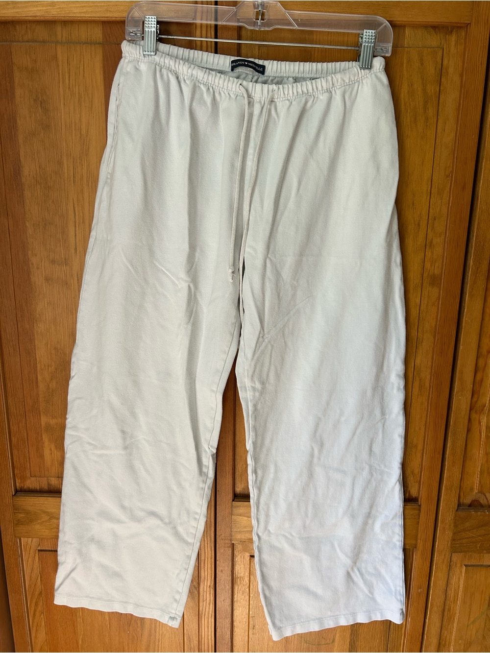 White Brandy Melville Drawstring Sweatpants